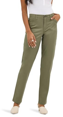 Lee Women's Legendary Chino Pant, Mercantile Green, 14