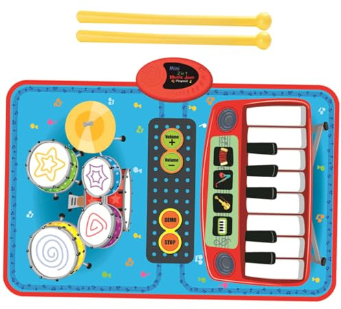 NAMOARLY Portable Music Pad Piano Key Carpet Boys and Girls Musical Mat Interactive Play Mat Crawling Blanket No Battery Educational Toy