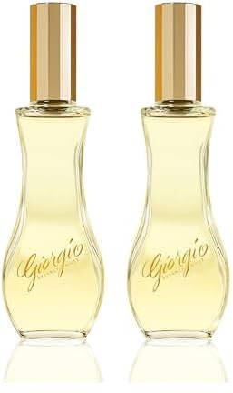 Giorgio Beverly Hills - Eau de Toilette Giorgio Yellow, Perfume Femenino y Sofisticado en Spray, con Notas Florales, Frescas y Orientales, Aroma Amaderado, Mujer - 90 ml (Paquete de 2)