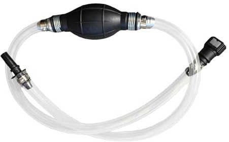 Diesel Fuel Priming Bleeding Pump Tool, 30+30cm Tube Siphon Pump Kit, Reusable Fuel & Water Pump for Gasoline, Oil