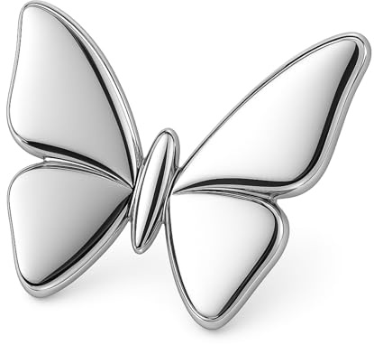 3D-Brosche Schmetterling | Broschen und Pins für Damen | Schmuck Schmetterling Damen Fantasie | Insekten Biene Blume Tiere | Accessoire Natur elegant | Rucksack-Pins Geschenk Chic Silber