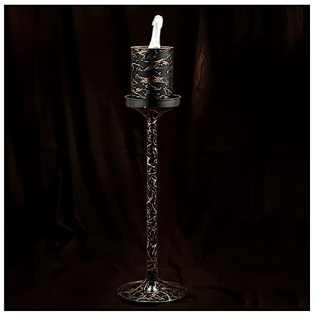 XSDAJSD Seau à Glace martelé avec Support, Grand Seau à Glace sur Pied en Acier Inoxydable pour bière, vin, Usage extérieur ou intérieur (Noir)