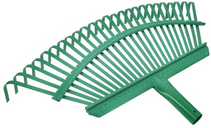 Operitacx Râteau à Main Acier Compact Râteau de Remplacement pour Pelouses Ramassage et Débris de Jardin Outil Polyvalent pour Entretien du et