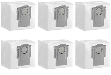 2/4/6/8/1/0/12pcs Sacchetti di Polvere for Q7 S7 MAXV Ultra MAX T8 Aspirapolvere Ricambio parti del Filtro Della Immondizia Pezzi(6pcs)
