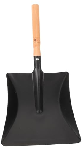 DOITOOL Pala De Hierro Pequeña Mango De Madera para Jardinería Exterior, Herramienta Portátil Ligera y Práctica para Tierra y Limpieza En Huertos y Jardines Domésticos
