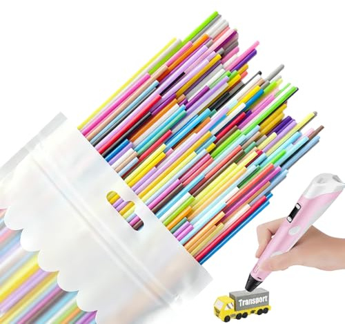 Kompatibel mit Doodler Start und Start+, Packung von 22 lebendigen Farben aus PCL-Filament, 5 Stück pro Farbe, insgesamt 110 Stück, perfekt für 3D-Kreationen