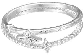 Whoiy Trauring Echtgold 950 Damen, Eheringe Elegant mit Diamant Ringe Verlobung Platin Damenring Gr. 61 (19.4)