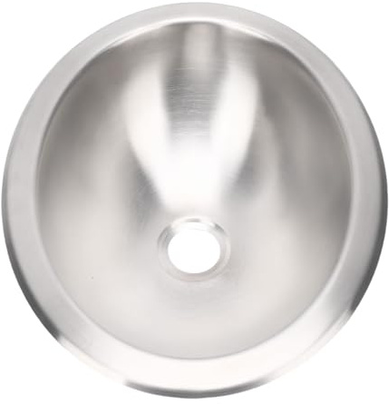 CFTGIW Fregadero Redondo de Acero Inoxidable, Mini Fregadero de Cocina para Vehículos Recreativos de un Solo Tazón 304 con Escurridor y Manguera de 1,5 M, para Automóviles, Barcos,