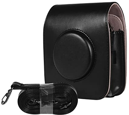 TVAFEDS Camera Bag Camera Bag PU Leather Vintage Shoulder Protective Case(Off-White)