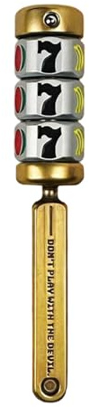Generisch 2026 - Gadget anti-stress - Anti-stress et anxiété - Design amusant et inspirant - Alliage pour fête de bureau - Doré - 12 x 2 cm