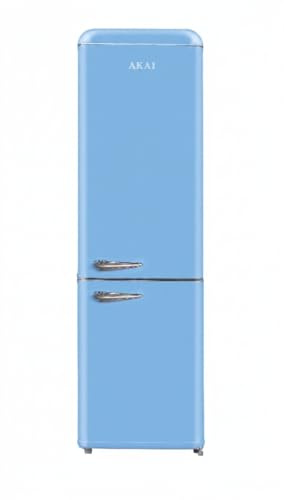 Akai Frigorifero Combinato Vintage Anni 50 CLASS301KBL 184,3x54,5 cm cl. E Blu