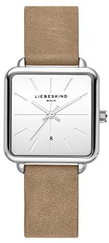 Liebeskind Berlin Damen Armbanduhr – Eckige Quarzuhr 28x28 mm – 3 ATM wasserdicht – Edelstahl-, Leder- oder Mesharmband – Modern & vielseitig