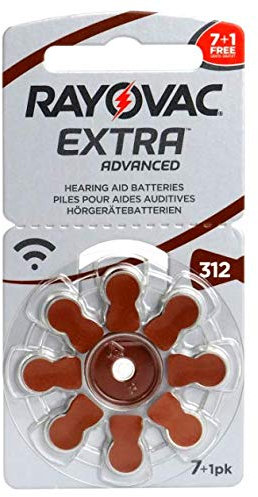 Rayovac Extra 312-80 Hörgerätebatterien, 10x8 Batterien