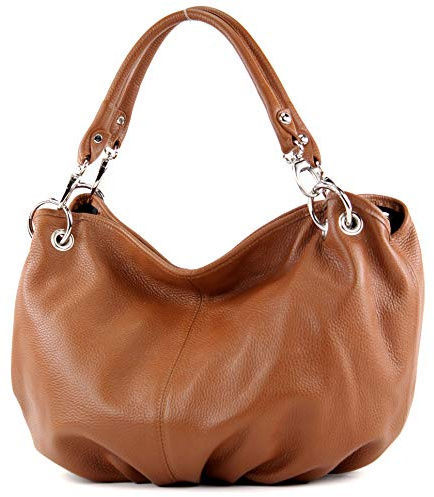 modamoda de IT40 Damen Leder/Nappaleder Schultertasche Medium handmade in Italy