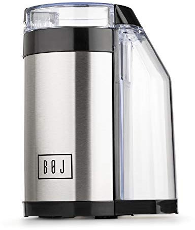 BOJ Molinillo de Café Eléctrico CG-30, cuchilla acero inoxidable, 30gr de capacidad, fácil limpieza, muele granos de café, frutos secos y especias