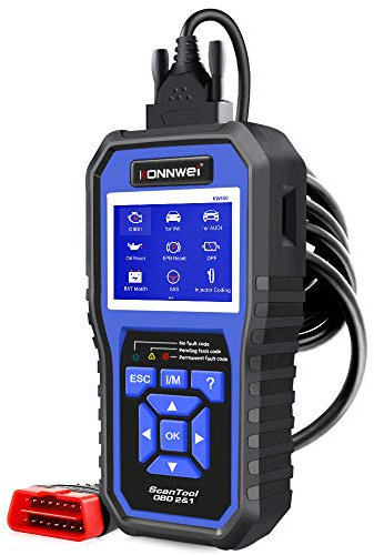 KONNWEI KW450 OBD2 Diagnosegerät Kompatibel Mit VAG Fahrzeuge Alle Systeme KFZ Auslesegerät Fehler Motorkontrollleuchte Auslesen EPB ABS SRS OBD Öl TPS Zurücksetzen Reset Tool