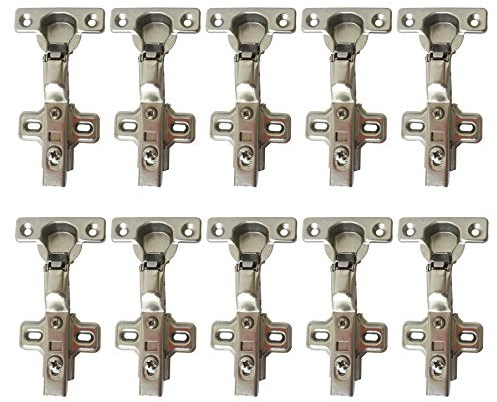 LIKERAINY 95° Standard Innanförliggande Anslag Gångjärn 26mm med Spjäll Mjuk Stängning Soft Closing för Köksskåp Skåp Garderob Dörrgångjärn Förpackning med 10 pcs