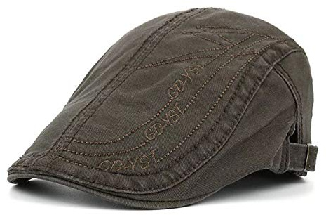 QICHEN Flatcap Herren Mütze Schiebermütze Gatsby Schirmmütze Kappe (Armee grün)