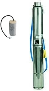 4GS11 POMPA SOMMERSA PER POZZI LOWARA HP1.5 V230V400 90LTMIN MOTORE A BAGNO D'OLIO BY FRANKLIN (V230+CONDENSATORE)