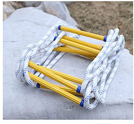 Scala di Corda Scala Antincendio Scale di Arrampicata In Resina per Uso Domestico Antiscivolo e Resistenti All'usura per Bambini e Adulti, Lavoro Aereo, All'aperto, Parco Giochi, 3m 5m 8m(Size:3m)