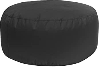 Bruni Pouf Sitzhocker L in Grau – runder Sitzpouf, Indoor und Outdoor als Fußhocker, Yoga-Sitzkissen, Meditationskissen geeignet, in Deutschland gefertigt