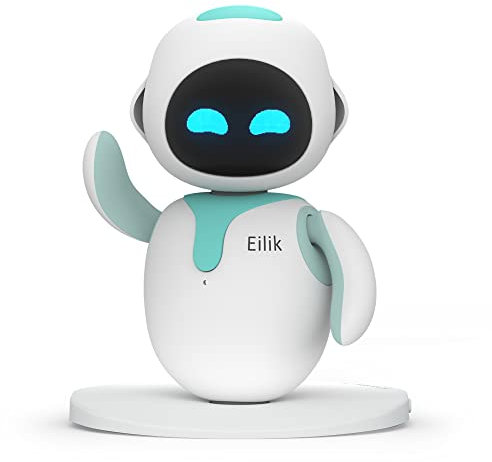 ENERGIZE LAB Eilik - Cute Robot Pets Toys with Abundant Emotions, Your Perfect Interactive Companion at Home or Workspace, Unique for Girls & Boys.