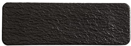 hanxiaoyishop Serviertablett Keramikschale rechteckig Tablett Servierschale Dessert Sushi-Tablett Robustes weißes Schwarzes Tablett (Color : B)