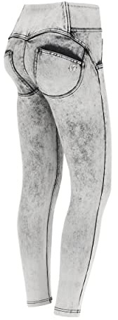 FREDDY - Jeans Push Up WR.up® 7/8 Superskinny Denim Navetta Bleached, Donna, Denim Chiaro, Medium