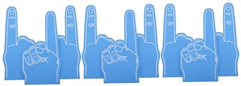 BESPORTBLE 9stücke Schaumfinger Cheerleading Fingerhandschuhe Spaßige Requisiten Für Sportveranstaltungen Partys Und Festivals Blau Eva Material Leicht Langlebig