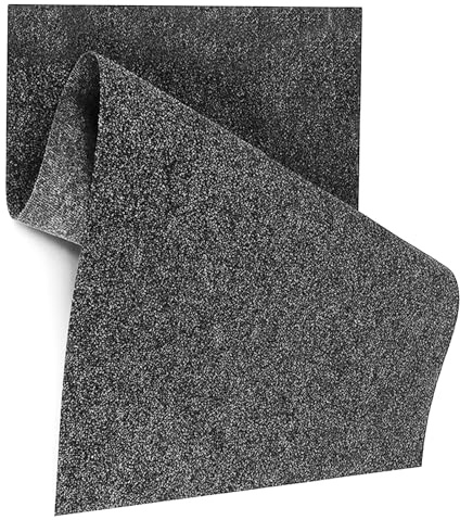 KARAT Tapis Ignifuge Dalton pour Sol,Protection Fiable contre les Étincelles et la Chaleur,Idéal pour Brasero,Barbecue et Cheminée,Résistant au Feu, pour Terrasse Balcon Jardin (200x200 cm Anthracite)