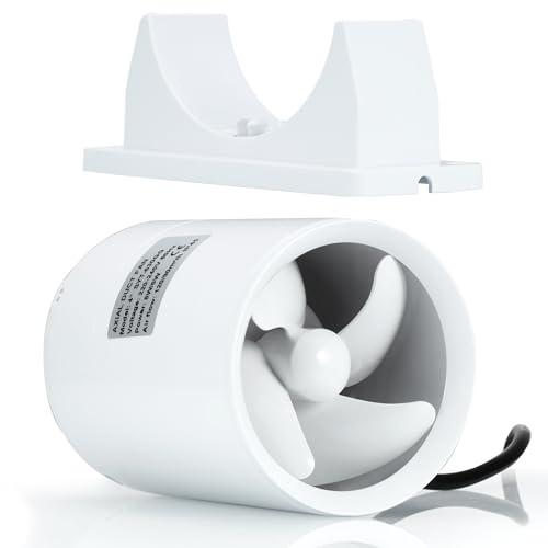 100mm Kanal Rohrventilator, Hoch / Niedrig Drehzahlregelbar Abluftventilator mit abnehmbarer Halterung für Bad, WC, Küche, Gewächshaus, Zelt, Garage - Weiß