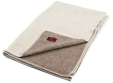 Ritter Decken Lilienthal Wolldecke 150 x 220 cm | Aus 100% Schurwolle | Echt & Naturbelassen | Ideale Tagesdecke