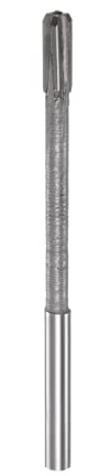 sourcing map Hartmetall Reibahle 5.5 mm, 4 Schneidig, H8/H7 Genauigkeit, Sandstrahlbeschichtung Maschinenreibahle für Metall Holz Loch Reiben, Gerade Nut Hochgeschwindigkeitsstahl Werkzeug