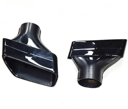 Auspuffblenden 304 Edelstahl Auto Auspuff Spitze Für Für G30 Für G31 525i 530i 528i Schalldämpfer Spitze Quadratische Düse auspuffrohr Endrohr für Autos (Farbe : Schwarz)