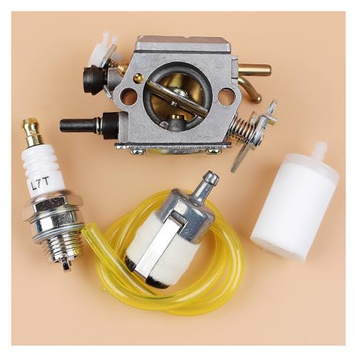 1 satz Vergaser Carby Kraftstoffschlauchleitung Filter Zündkerze Kit for HUSQVARNA 365 371 372 XP 362 Kettensäge Teile for Walbro HD-12 HD-6 Carb
