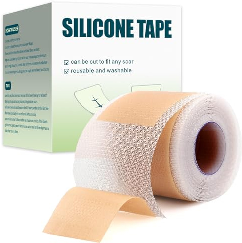 Silikonpflaster für Narben, Professionell Narbenpflaster, Wiederverwendba(4cm x 150cm)