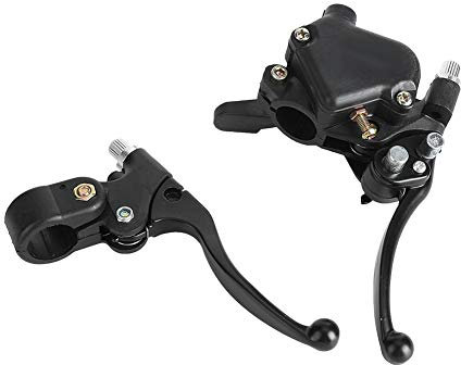 Jenngaoo Palanca de Freno de Motocicleta, 1 Par de Palanca de Freno de Acelerador de Pulgar Izquierdo Y Derecho de 7/8 22 Mm Apta para Mini Moto Quad Pit Bike ATV