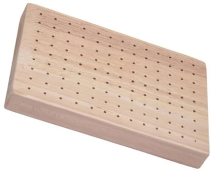 Cabilock Soporte para Brochetas De Comida Soporte De Madera para Selección De Cócteles Tablero De Exhibición De Buffet con Agujeros Bandeja Rectangular para Brochetas De Aperitivos para