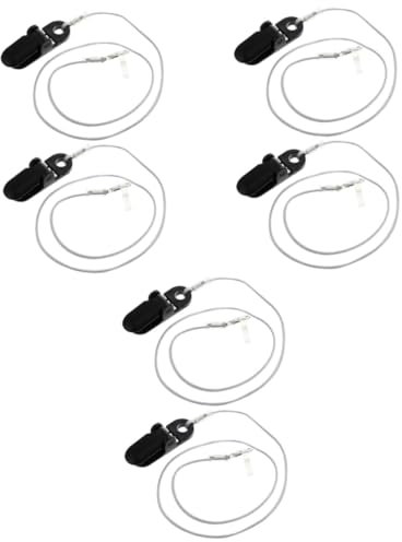 minkissy 6 Stück Lanyard Tragbarer Clip Lanyard Praktischer Hörgerätegurt Hörverstärker Halter Clips Für Anti Verlust Seil