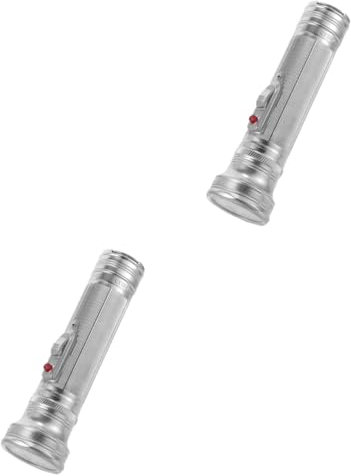 PRETYZOOM 2 Pièces Lampe De Poche Petite Lampe De Poche en Métal Petite e De e À L'Ancienne e De e pour L'Extérieur e De e en Métal Vintage e De e
