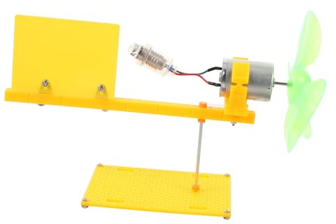 GARVALON Kit Generatore Eolico Domestico Mini Motore in Plastica, Capacità 1w 8v, Ruota Vento per Esperimenti Scientifici Educativi per Ragazzo Ragazza e Studenti