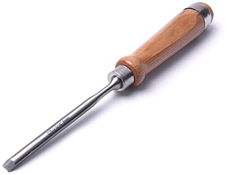 ciseau à bois semi-circulaire en acier au chrome vanadium pour sculpture sur bois, ciseau à gouge, outil de gravure sur bois (type de lame : largeur de lame de 18 mm) (largeur de lame de 25 mm) (large
