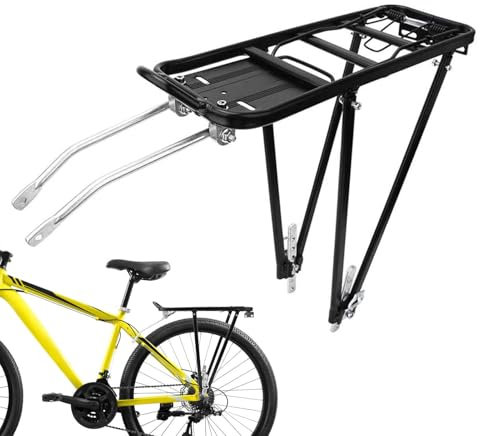 Hinterrad-Fahrradträger, Fahrrad-Gepäckträger,77lbs Gepäckträgerhalterung | Gepäckträgerhalterung, solide Lager, Verstellbarer Gepäckträger, Gepäckträger für Reisen