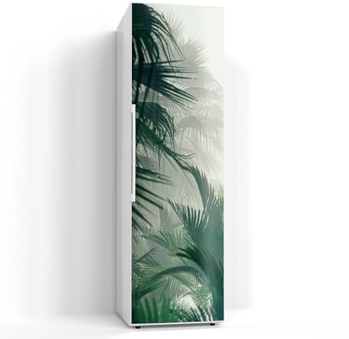 DEQORI Magnetfolie für Kühlschrank 60x200 cm | Motiv Nebelwaldgeheimnis | dekorative Magnetmatte Gefrierschrank Schutz | Magnet Deko-Folie selbstklebend, magnetisch & wasserabweisend