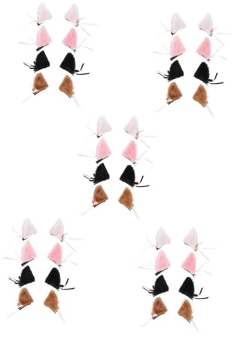 LIFKOME 20pares Diadema De Orejas De Gato Campana De Accesorios Para Cosplay De Halloween y Fiesta Orejas De Gato y Camel Para Disfraces y Decoración De Eventos
