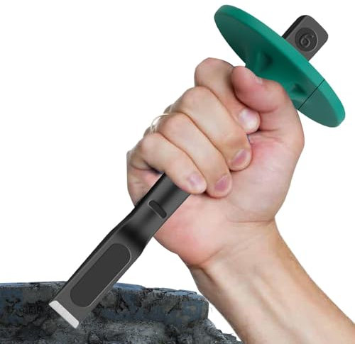 jopiuieo Hochleistungsmeißel, Betonbrechermeißel | Schnitzwerkzeug Flachmaurermeißel - Professionelles Holzmeißelwerkzeug, Betonmörtel-Steinmeißel mit Handschutz, Fliesenmeißel, Betonmeißel zum