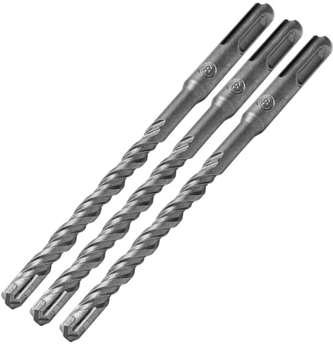 SDS Plus Bohrer Set 8 x 160mm, 3 Stück Steinbohrer Set, Professionell Betonbohrer Hammerbohrer mit 4 Hartmetall Schneiden, Steinbohrer Betonbohrer Ideal zum Bohren in Stein, Beton, Ziegelmauer