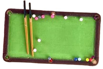 Hellery Table de Billard Miniature à L'échelle 1/64. Figurines Peintes à La Mode pour Le