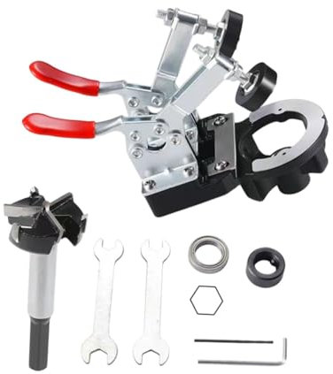 MagiDeal Gabarit de perçage pour trou de charnière 35 mm Localisateurs de poinçons très efficaces Gabarit de charnière d'armoire Gabarit de charnière de porte