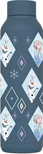 QUOKKA SOLID X DISNEY | BOTELLA TÉRMICA DE ACERO INOXIDABLE DOBLE PARED | FROZEN DIAMOND